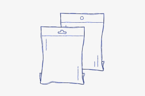 Meksika şapkalı poşetler